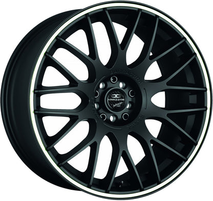 Barracuda Karizzma mattblack PureSports / Color Trim weiss - DS15 Alufelge 9x20 Zoll ET27 LK 5x120 ML72.6