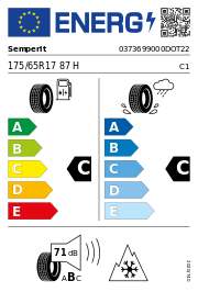 Semperit Speed-Grip 5 FR 3PMSF DOT22 175/65 R17 87H DOT DOT22 – EU-Reifenlabel