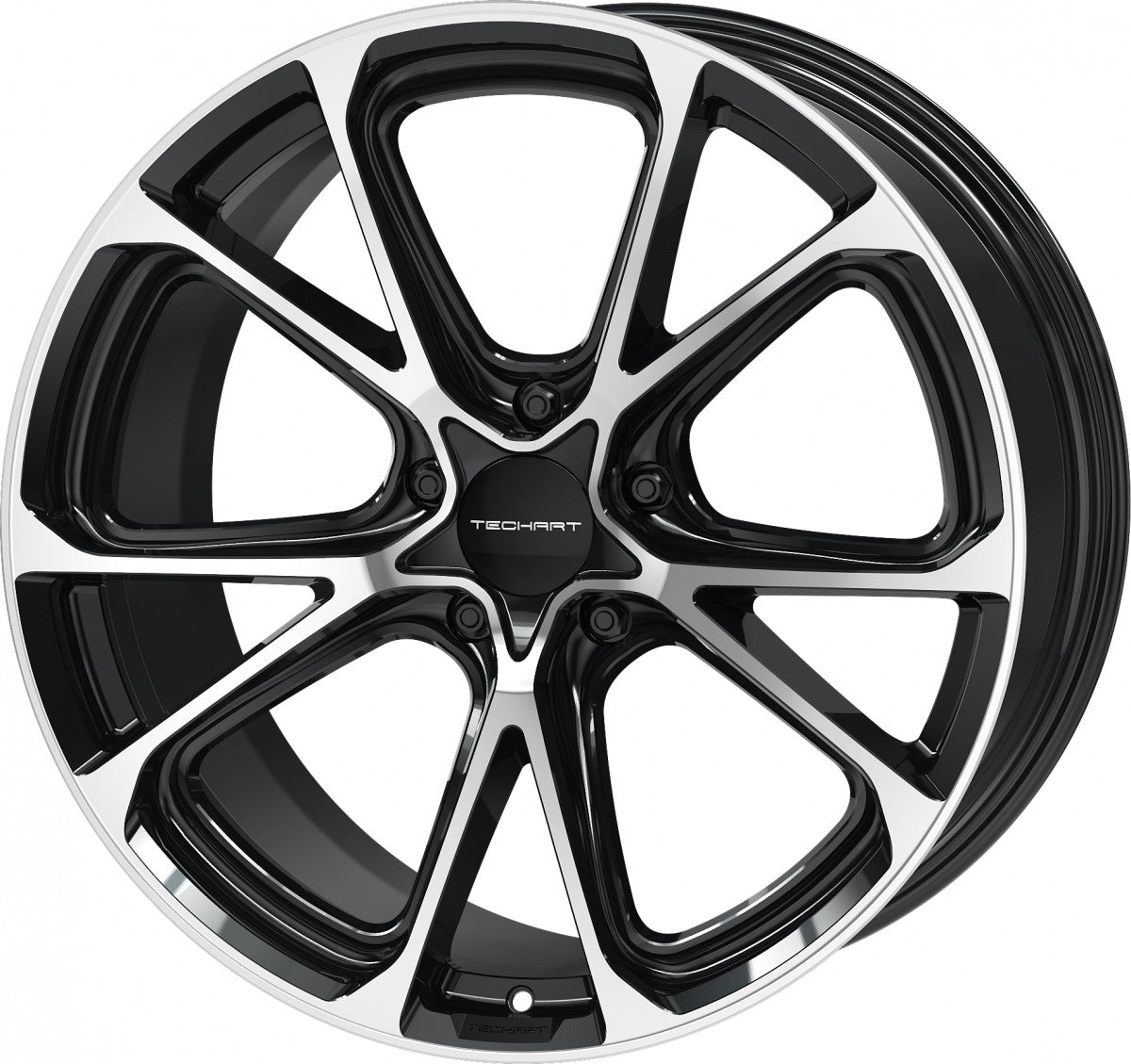 Proline Techart Formula VI black polished Alufelge 9.5x21 Zoll ET60 LK 5x130 ML71.5 – Bild 7