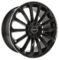 GMP Stellar black polished lip 10x22 ET50 - LK5/130 ML71.6