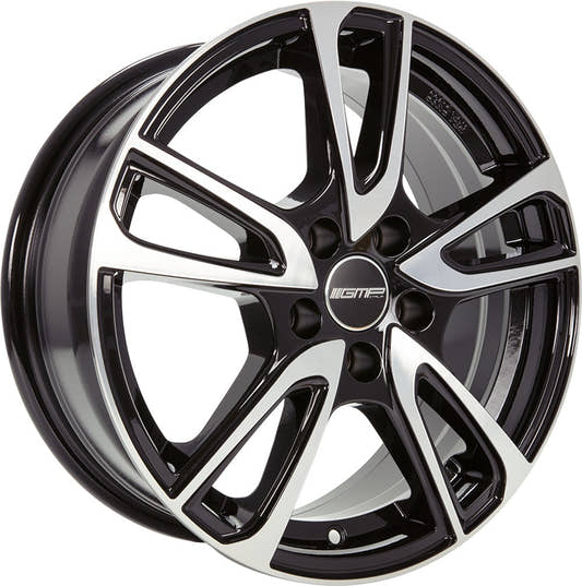 GMP Astral black polished Alufelge 8x18 Zoll ET45 LK 5x108 ML73.1