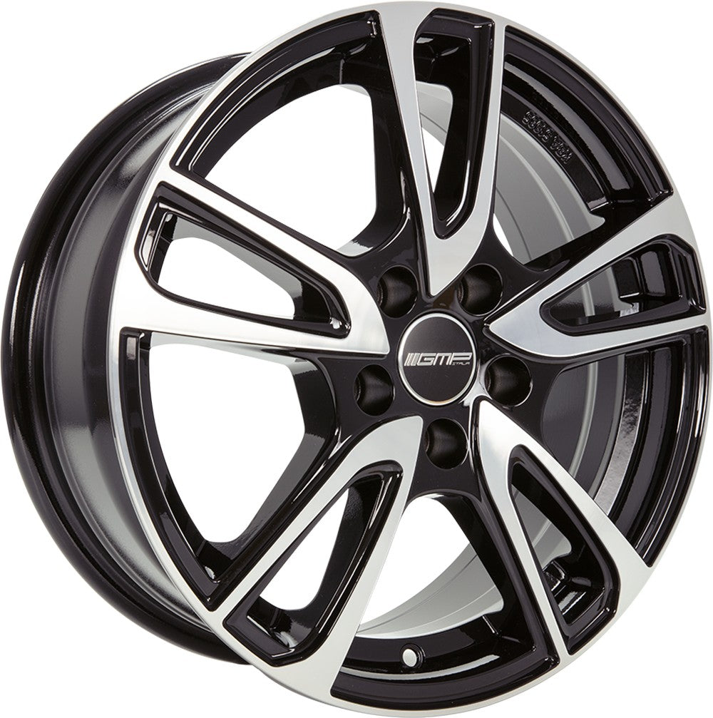 GMP Astral black polished 8x18 ET45 - LK5/108 ML73.1