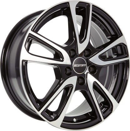 GMP Astral black polished 8x18 ET45 - LK5/108 ML73.1