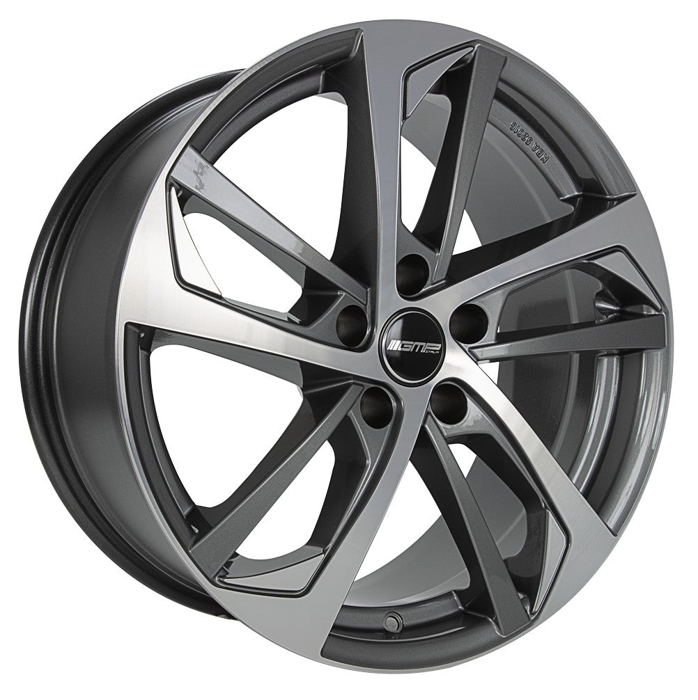 GMP Katana anthracite polished 8x18 ET45 - LK5/108 ML63.4