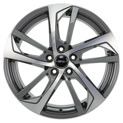 GMP Katana anthracite polished 8x18 ET45 - LK5/108 ML63.4
