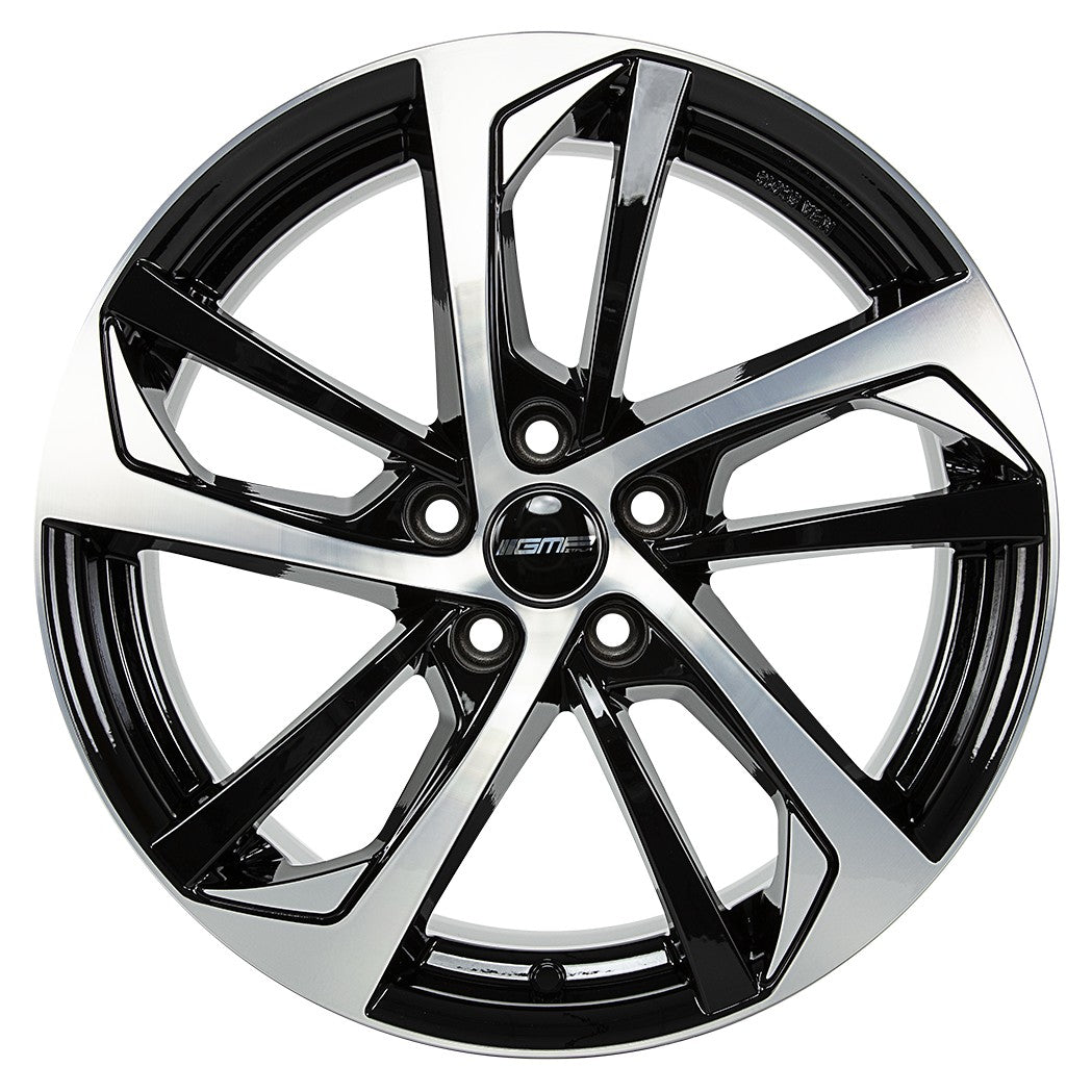 GMP Katana black polished 8x18 ET45 - LK5/114.3 ML67.1