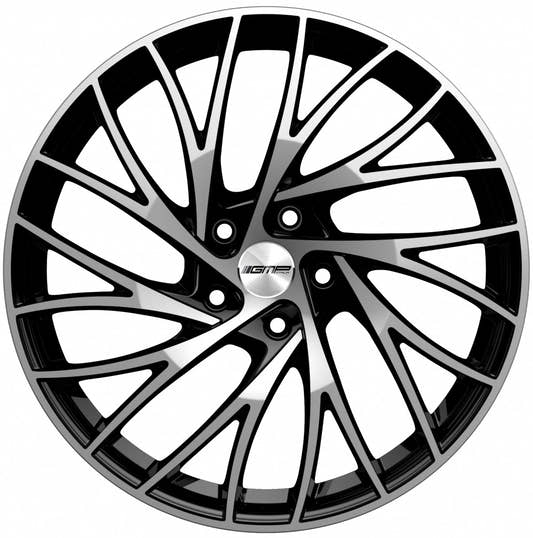 GMP Enigma black polished Alufelge 8x18 Zoll ET35 LK 5x112 ML66.6