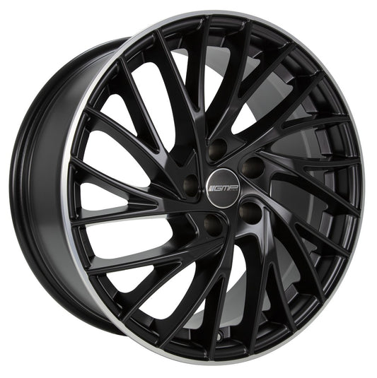 GMP Enigma matt black diamond lip 9x19 ET35 - LK5/112 ML66.6