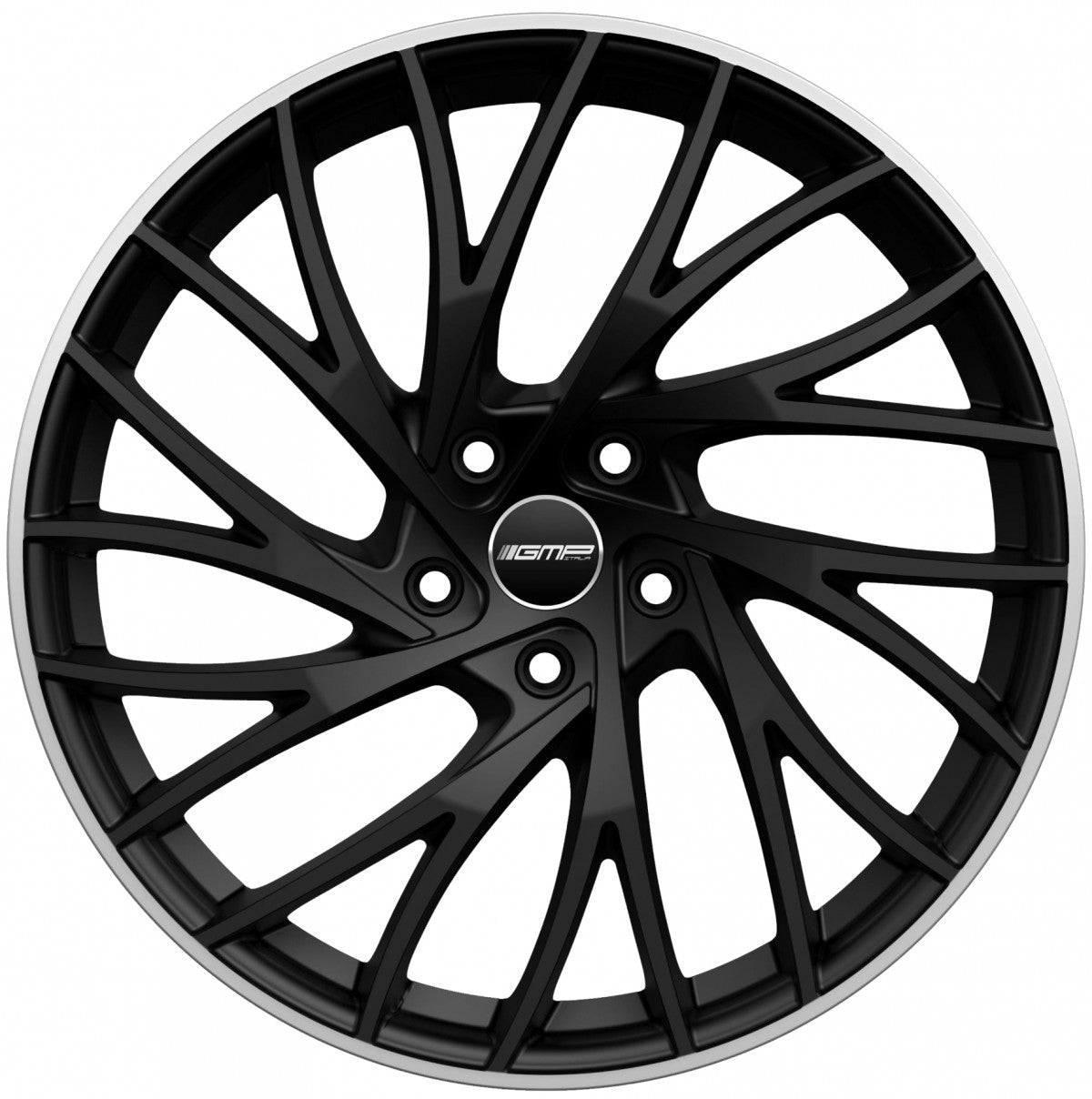 GMP Enigma matt black diamond lip 9x19 ET35 - LK5/112 ML66.6