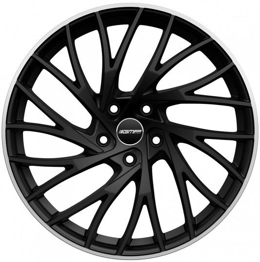 GMP Enigma matt black diamond lip 9x19 ET35 - LK5/112 ML66.6
