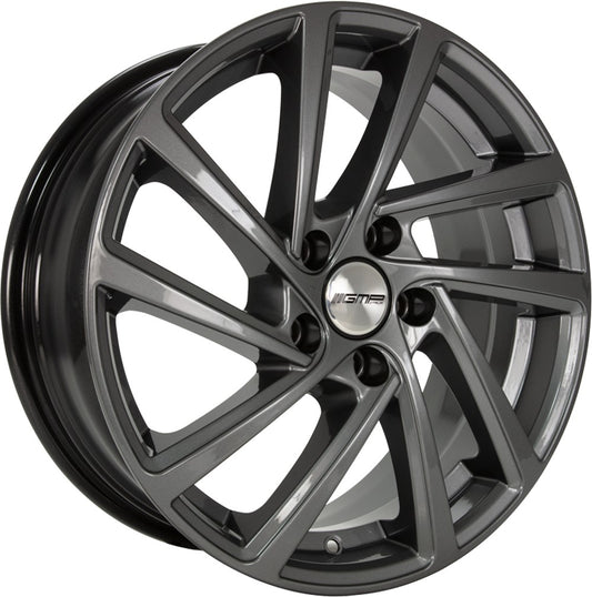 GMP Wonder anthracite 7x17 ET43 - LK5/100 ML57.1