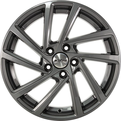 GMP Wonder anthracite 7x17 ET43 - LK5/100 ML57.1