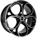 GMP Drake black diamond Alufelge 8x19 Zoll ET33 LK 5x110 ML65.1