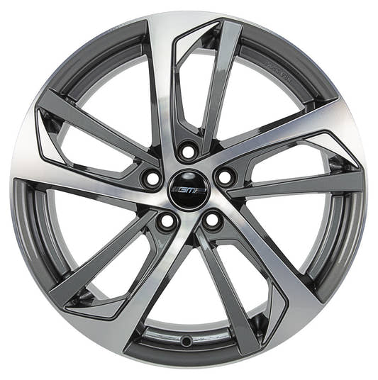 GMP Katana anthracite polished Alufelge 8x18 Zoll ET40 LK 5x108 ML65.1