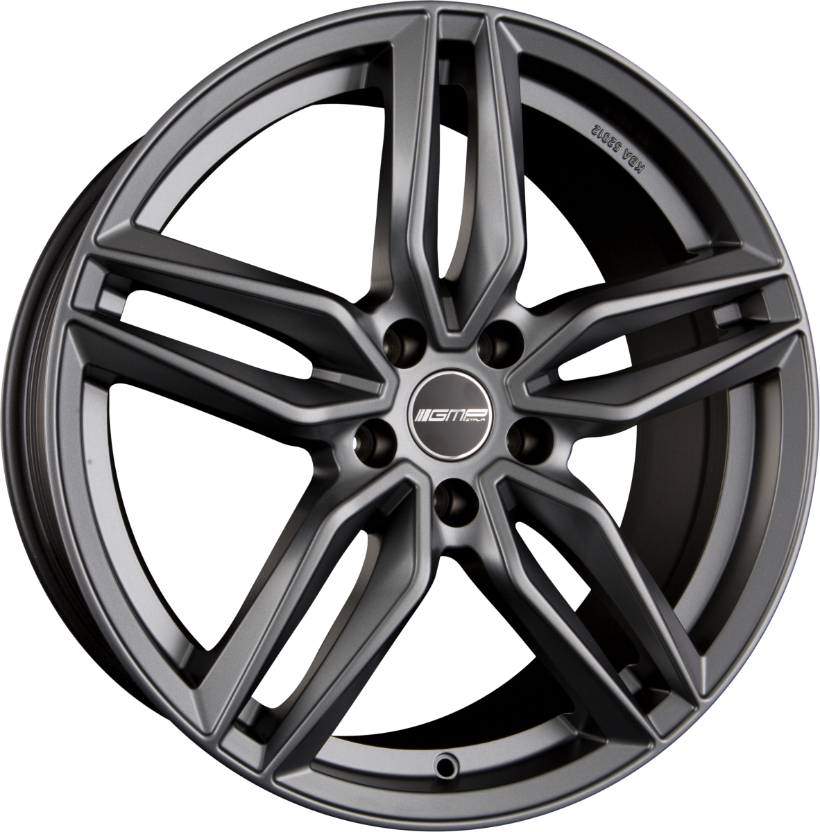 GMP Fasten anthracite matt Alufelge 8x18 Zoll ET40 LK 5x108 ML73.1 – Bild 5