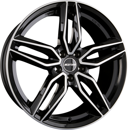 GMP Fasten black diamond Alufelge 8x18 Zoll ET40 LK 5x114.3 ML73.1 – Bild 5