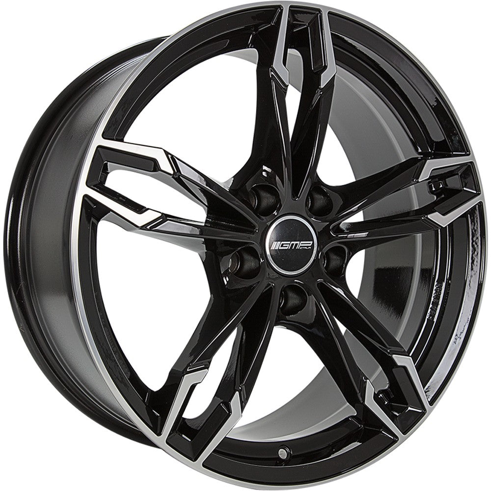 GMP Dea black polished Alufelge 8x19 Zoll ET27 LK 5x112 ML66.6