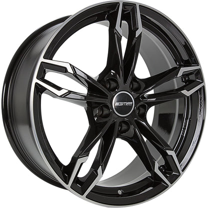 GMP Dea black polished Alufelge 8x19 Zoll ET27 LK 5x112 ML66.6