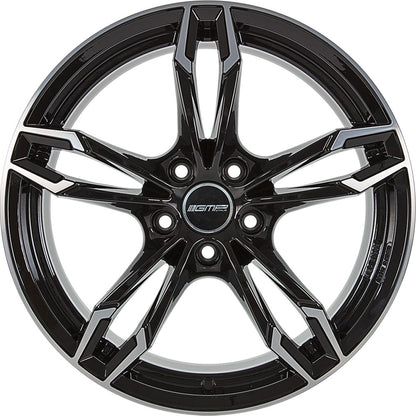 GMP Dea black polished Alufelge 8x19 Zoll ET27 LK 5x112 ML66.6 – Bild 2