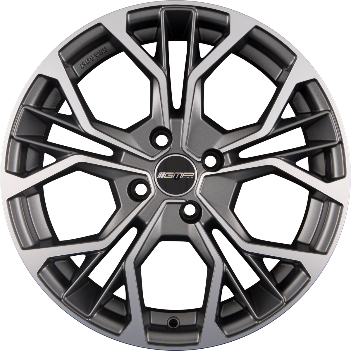 GMP Matisse anthracite matt diamond Alufelge 7x17 Zoll ET45 LK 4x100 ML73.1 – Bild 4