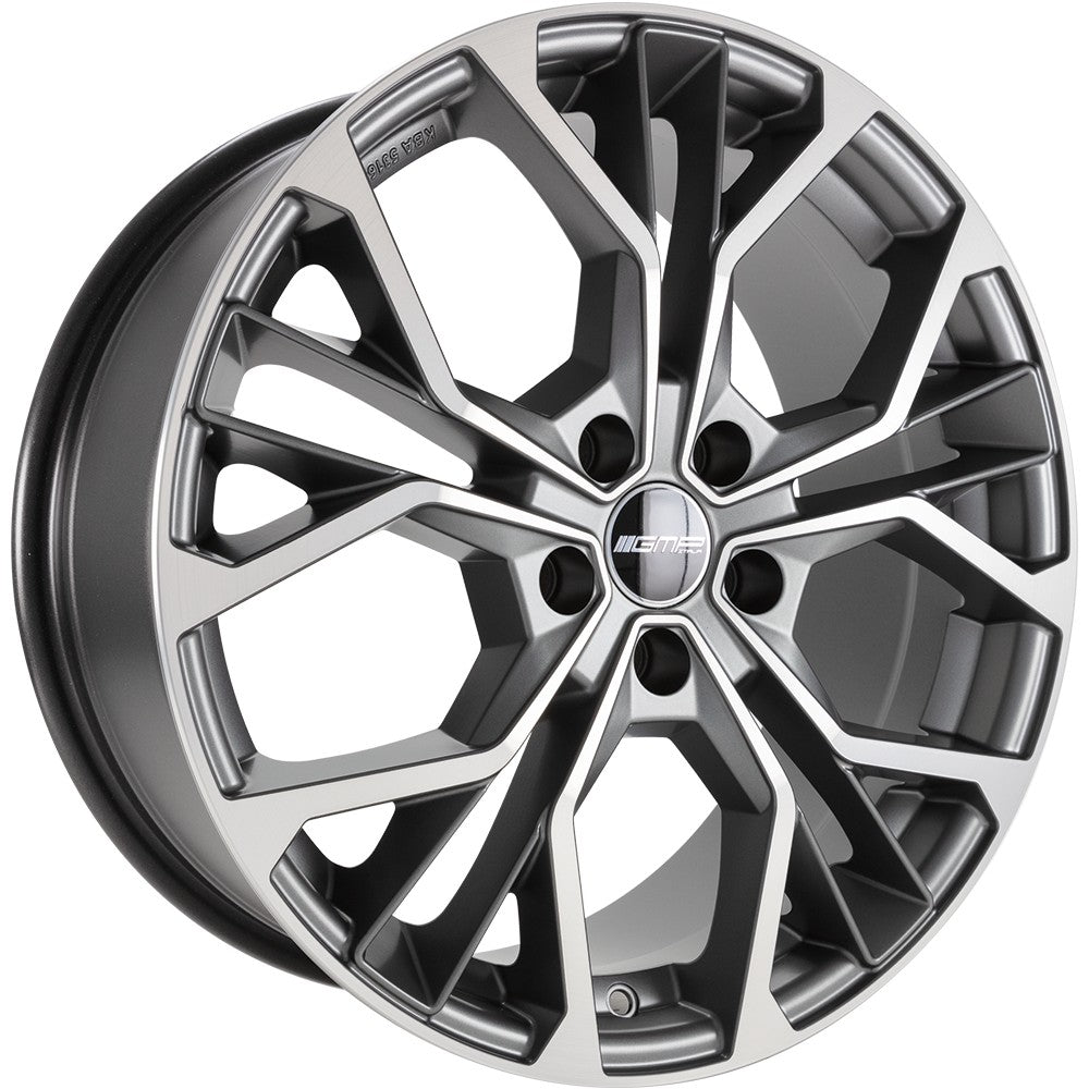 GMP Matisse anthracite matt diamond 7x17 ET45 - LK4/100 ML73.1