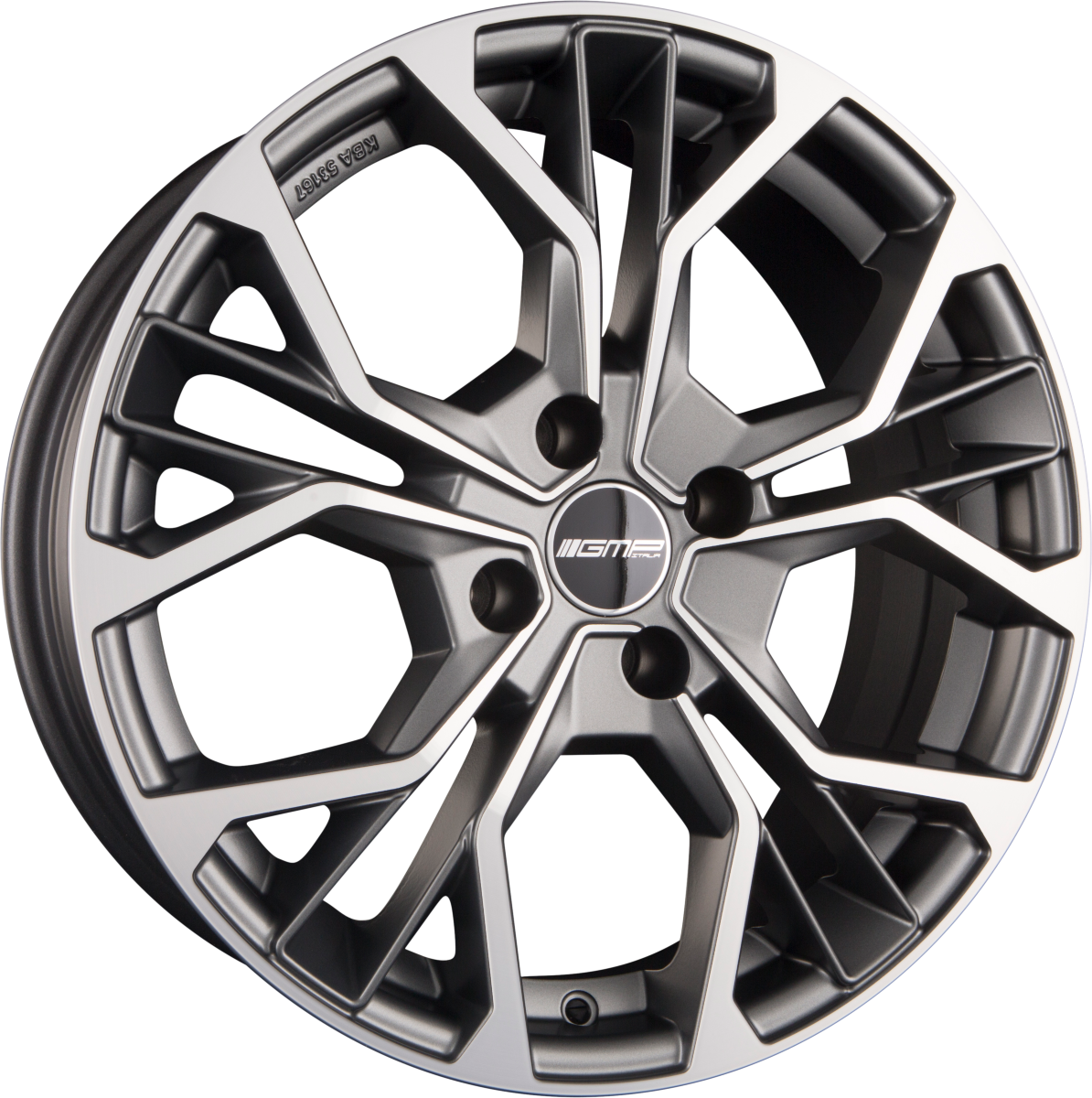 GMP Matisse anthracite matt diamond Alufelge 7x17 Zoll ET45 LK 4x100 ML73.1 – Bild 5
