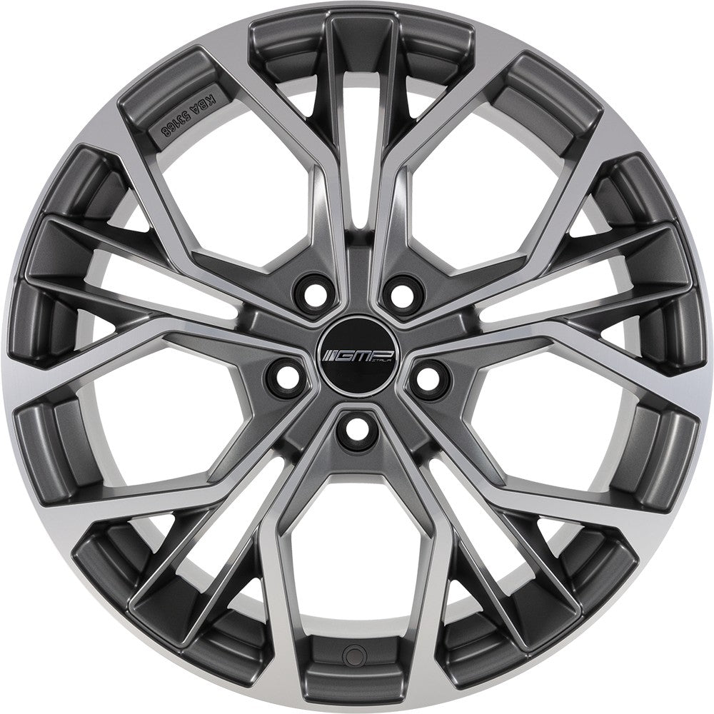 GMP Matisse anthracite matt diamond 7x17 ET45 - LK4/100 ML73.1