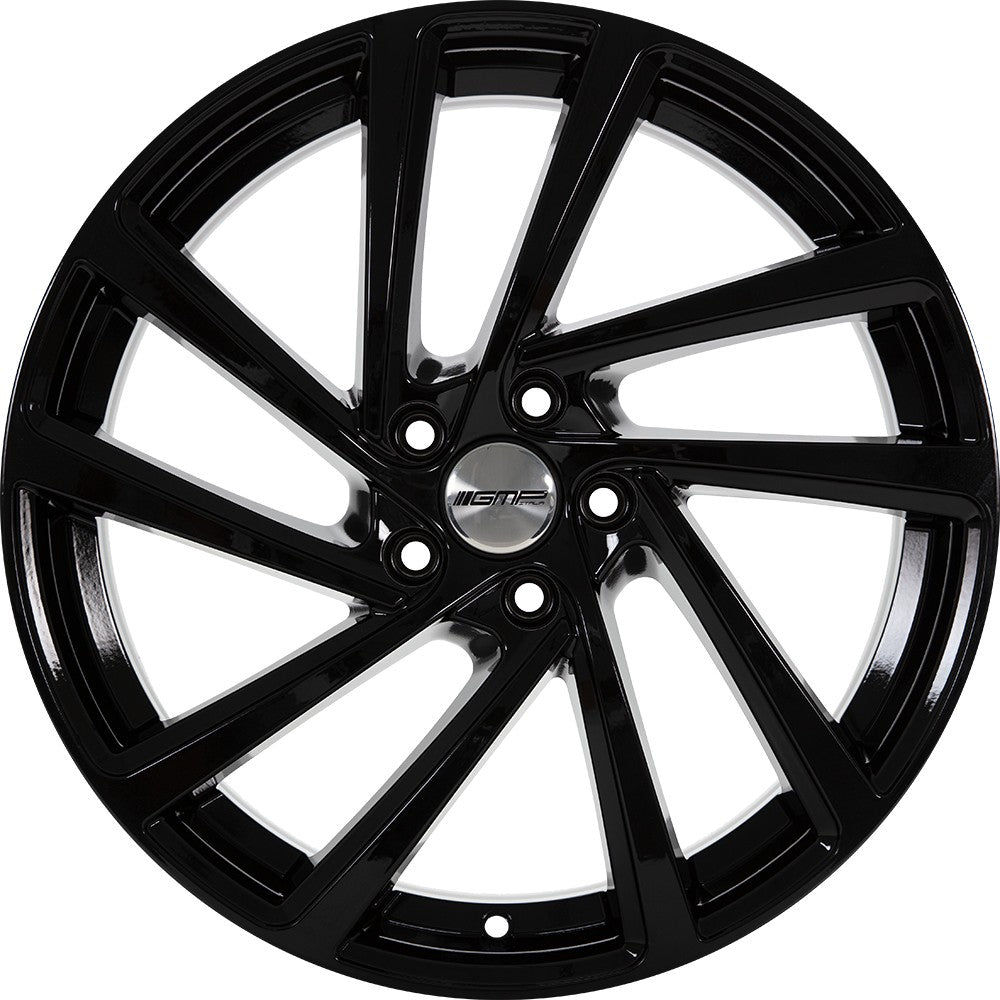 GMP Wonder black glossy 7x17 ET43 - LK5/100 ML57.1
