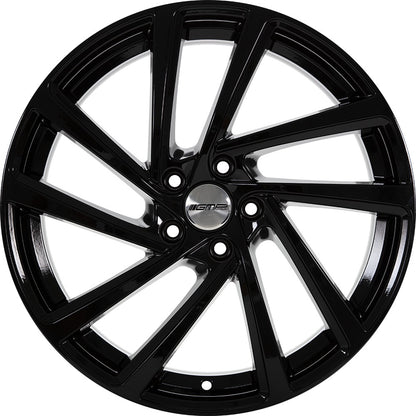 GMP Wonder black glossy 7x17 ET43 - LK5/100 ML57.1