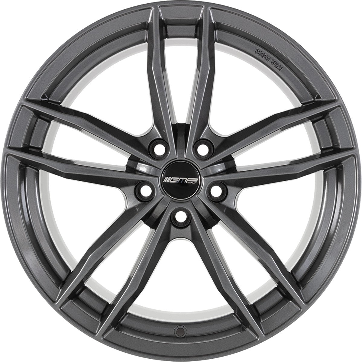 GMP Swan anthracite glossy 8.5x20 ET25 - LK5/120 ML72.6