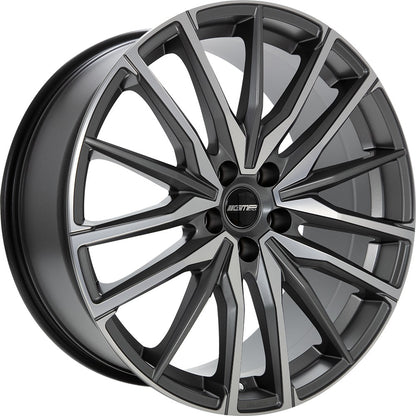 GMP Sparta anthracite matt diamond 10.5x22 ET43 - LK5/112 ML66.6