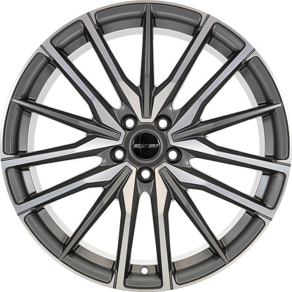 GMP Sparta anthracite matt diamond 10.5x22 ET43 - LK5/112 ML66.6