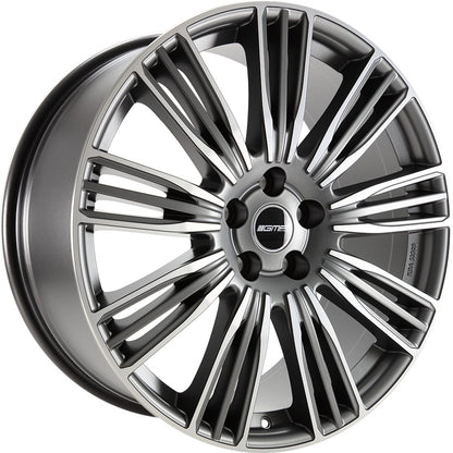 GMP Coventry anthracite matt diamond 9x21 ET45 - LK5/108 ML63.4