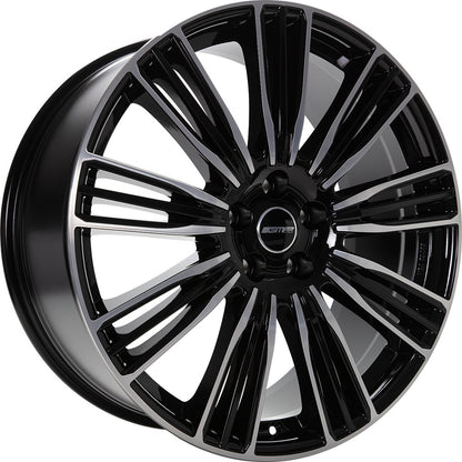 GMP Coventry black diamond 9.5x22 ET49 - LK5/120 ML72.6
