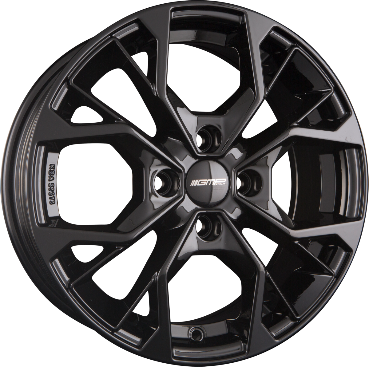 GMP Matisse black glossy Alufelge 6.5x16 Zoll ET25 LK 4x108 ML65.1 – Bild 4