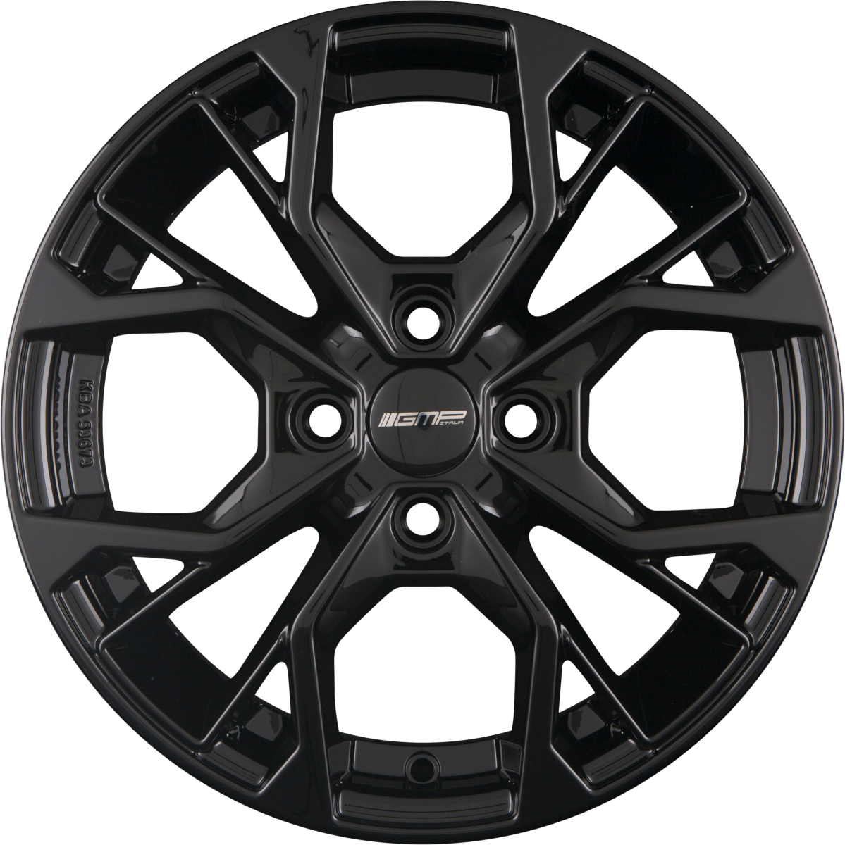 GMP Matisse black glossy Alufelge 6.5x16 Zoll ET35 LK 5x114.3 ML73.1 – Bild 3