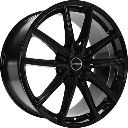 GMP Titan black glossy 9.5x22 ET65 - LK5/130 ML71.6