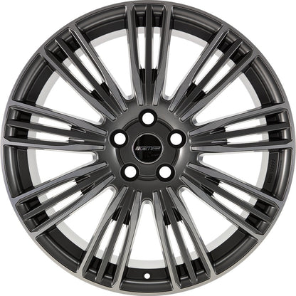 GMP Coventry anthracite matt diamond 9.5x22 ET43 - LK5/120 ML72.6