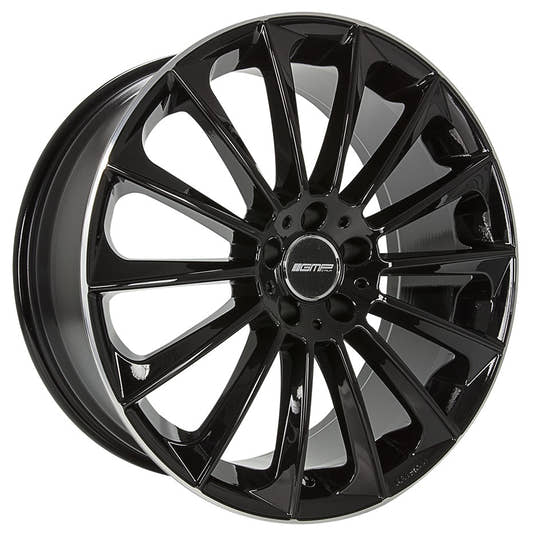 GMP Stellar black polished lip 8.5x21 ET32 - LK5/112 ML66.6
