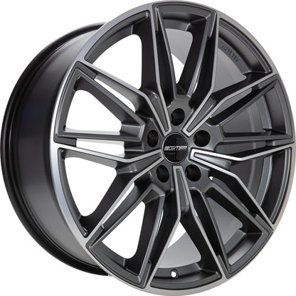 GMP Specter anthracite matt diamond 8.5x20 ET35 - LK5/120 ML72.6