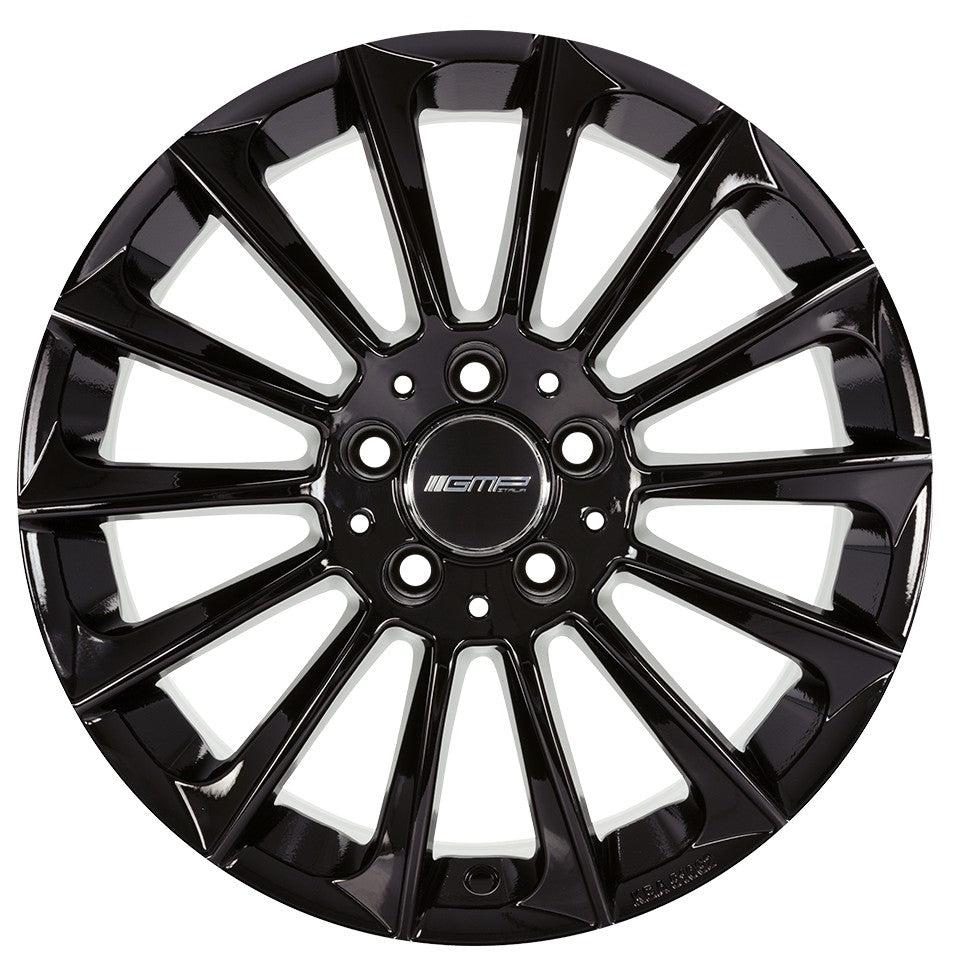 GMP Stellar glossy black 7.5x18 ET45 - LK5/112 ML66.6