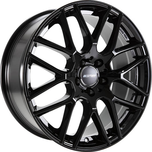 GMP Berghem black glossy 10x21 ET38 - LK5/112 ML66.6