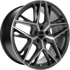 GMP Lunica anthracite matt diamond Alufelge 8.5x20 Zoll ET35 LK 5x114.3 ML64.1