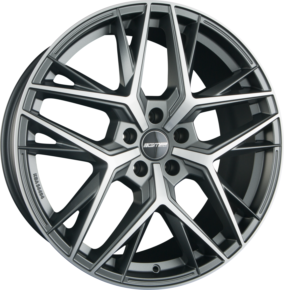GMP Lunica anthracite matt diamond Alufelge 8.5x20 Zoll ET45 LK 5x114.3 ML73.1 – Bild 4