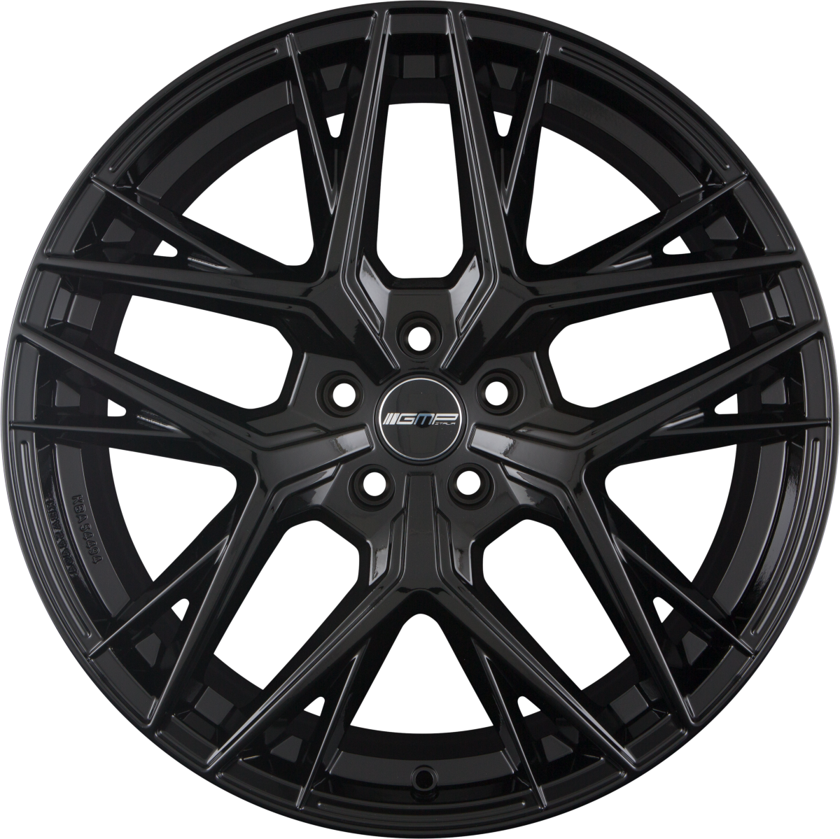 GMP Lunica black glossy Alufelge 8x18 Zoll ET30 LK 5x112 ML66.6 – Bild 3