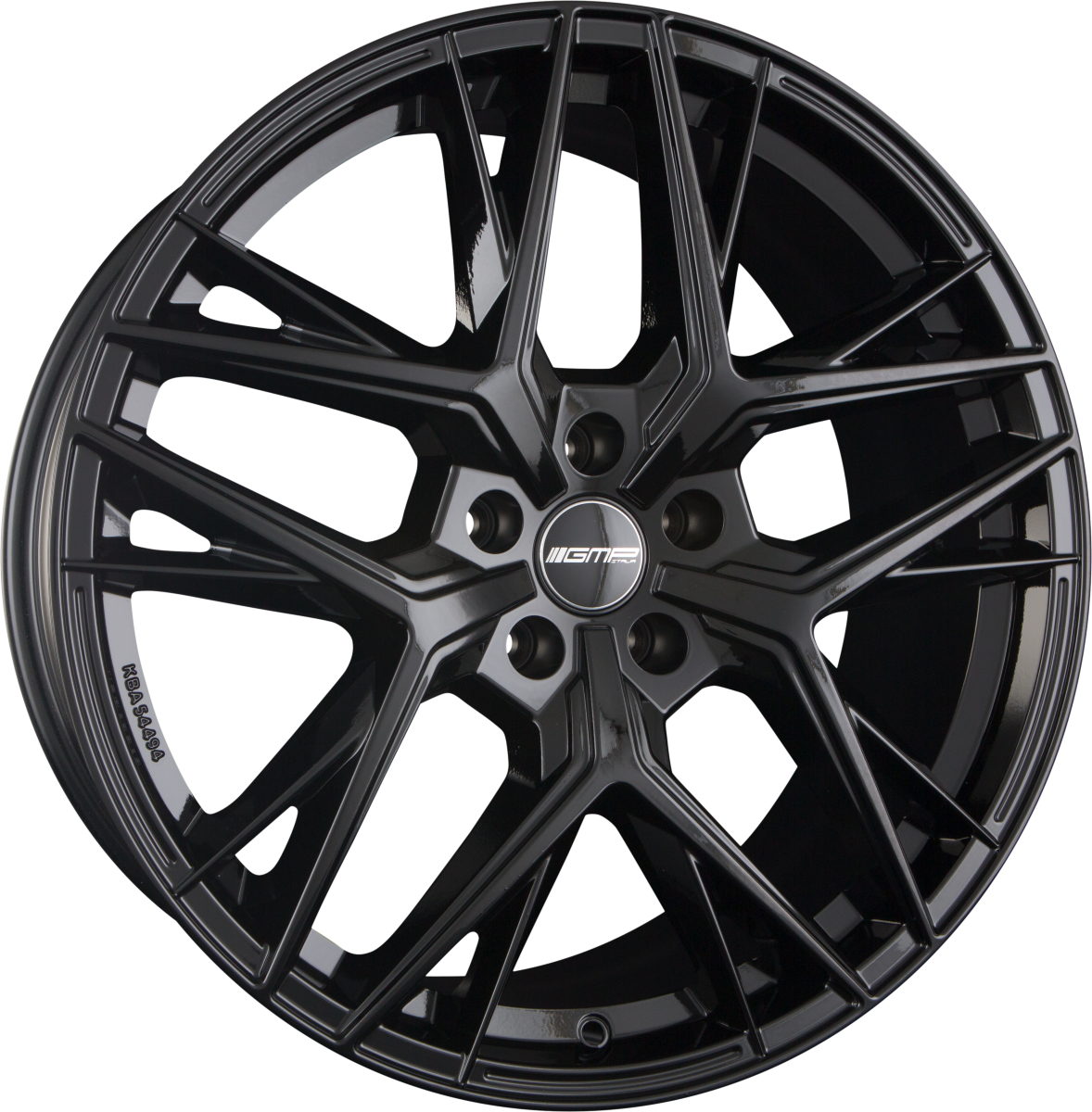 GMP Lunica black glossy Alufelge 8x18 Zoll ET30 LK 5x112 ML66.6 – Bild 4