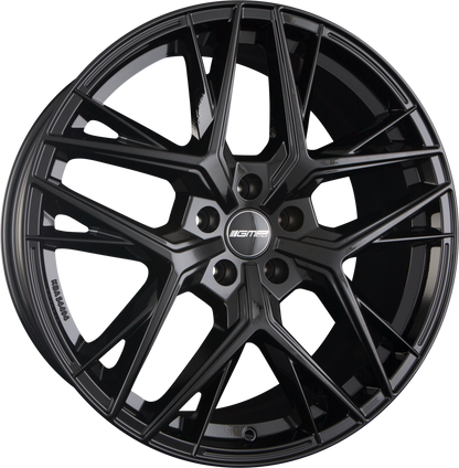 GMP Lunica black glossy Alufelge 8x18 Zoll ET30 LK 5x112 ML66.6 – Bild 4