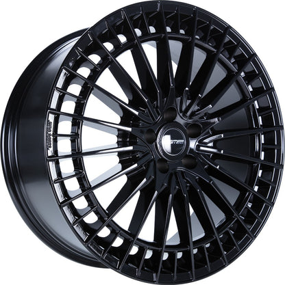 GMP Qstar glossy black 9x21 ET30 - LK5/112 ML66.6