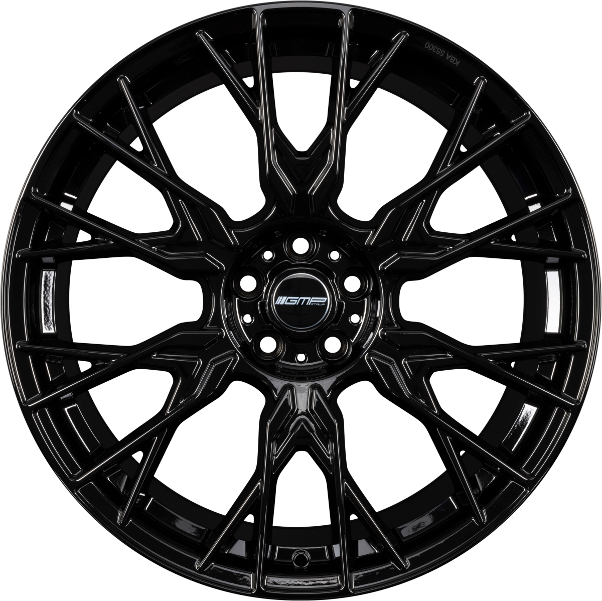 GMP Fender black glossy Alufelge 10x22 Zoll ET38 LK 5x112 ML66.6 – Bild 3