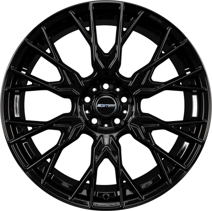 GMP Fender black glossy Alufelge 10x22 Zoll ET38 LK 5x112 ML66.6 – Bild 3